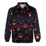Halloween Pumpkin Ghost Print Tracksuit