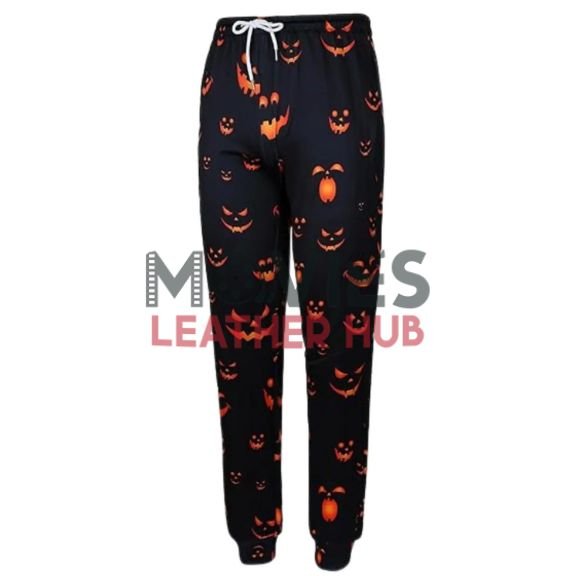 Halloween Pumpkin Ghost Print Tracksuit