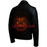 Halloween Pumpkin Leather Jacket