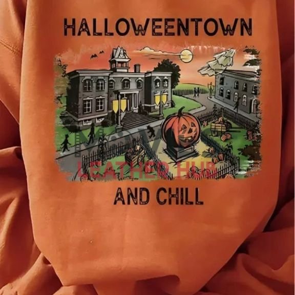 Halloween Town And Chill Printed Sweatshirt