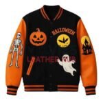 Haunted House Skeleton Varsity Jacket