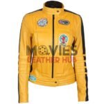 Kill Bill Uma Thurman Yellow Biker Jacket
