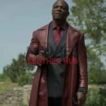 Terry Crews The Killer’s Game Brown Leather Coat