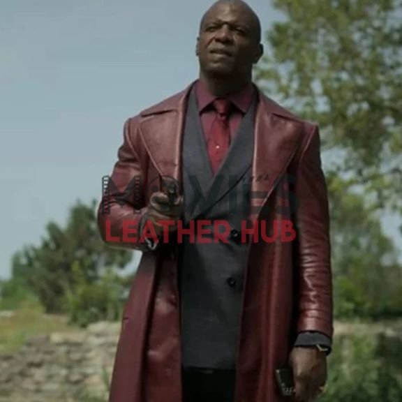 Terry Crews The Killer’s Game Brown Leather Coat