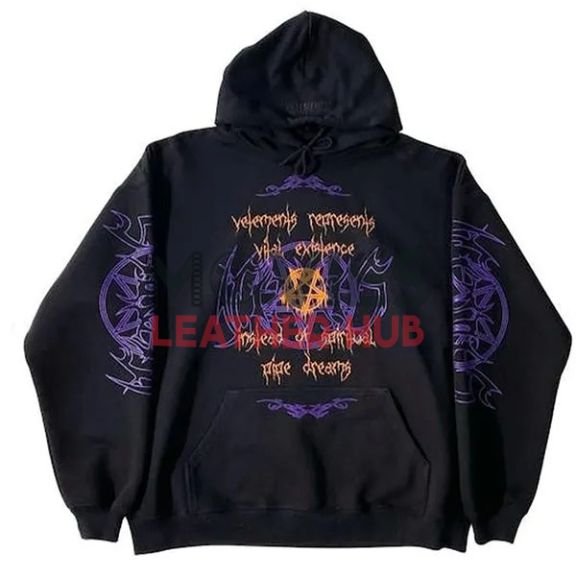 Vetements Vital Existence Black Hoodie