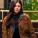 Monica Barbaro A Complete Unknown Brown Leather Jacket