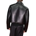 Robert Pattinson Mickey 17 Black Leather Jacket