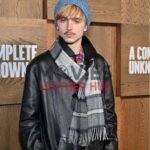 Timothée Chalamet A Complete Unknown 2024 Black Leather Jacket