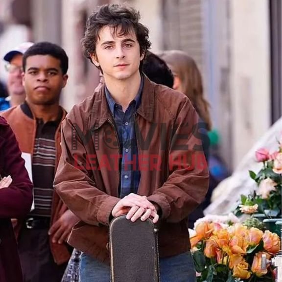 Timothée Chalamet A Complete Unknown Brown Cotton Jacket