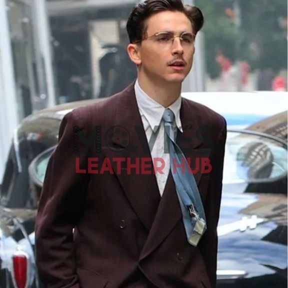 Timothée Chalamet Marty Supreme 2025 Brown Suit