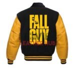 Ryan Gosling The Fall Guy Black and Yellow Varsity Jacket